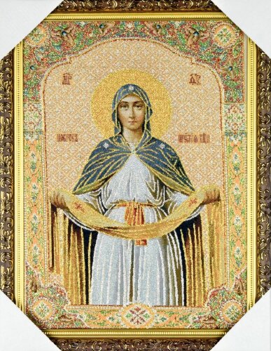 30*40 Икона &quot;Покров&quot; гобелен [01108006] 30*40 Икона "Покров" гобелен