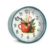 В7-030 (40)  Будильник кварц, корпус зеленый " Нов [01110417]