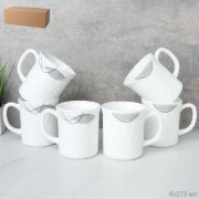 749234 (в уп.8шт.) - Кружка 270мл, рифленая, набор [01109885]