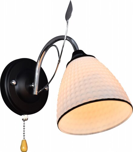 МС-XA1076B/1 CR+BK (10) светильник настенный [01091105] МС-XA1076B/1 CR+BK (10) светильник настенный