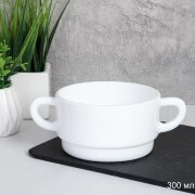 714546 (в уп.8шт.) - Бульонница с ручками 300мл, н [01109576]