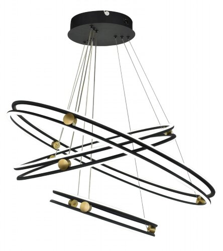 Х22047/600+800+400 BK+BRASS LED205W 3000-4000-6000 [01104415] Х22047/600+800+400 BK+BRASS LED205W 3000-4000-6000K Dimmer (1) светильник потолочный