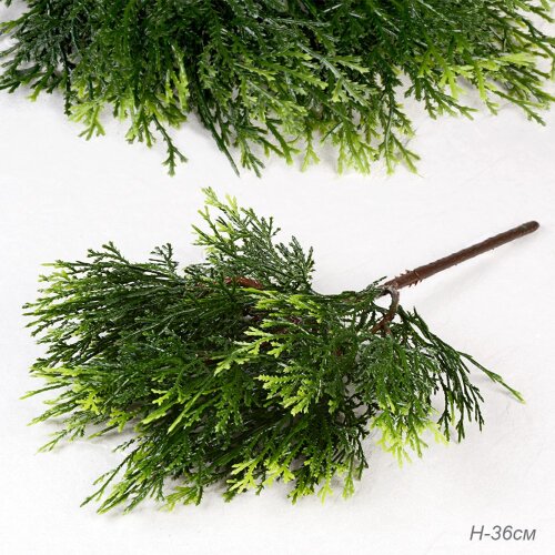 709158 (в уп.500шт.) - Зелень искусственная H=36см [01108165] 709158 (в уп.500шт.) - Зелень искусственная H=36см. / 715-783N /, материал: текстиль, пластик, металл.