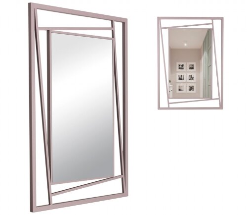 8863-Z4 (1) Зеркало интерьерное настенное в прямоу [01108139] 8863-Z4 (1) Зеркало интерьерное настенное в прямоугольном корпусе из металла 88х63 см, серебро Рубин