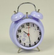 7003 сиреневый цветы - Будильник СТАЙЛ, механизм п [01085551]