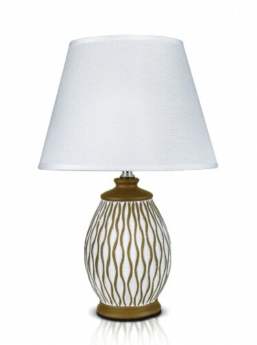 В-HS8017-M+ I.brown+white shade, размер: 220*220*3 [01103959] В-HS8017-M+ I.brown+white shade, размер: 220*220*370мм (12) светильник настольный