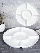 745411 (в уп.35шт.) - Блюдо-менажница 25х2,5см, 5 [01110111]