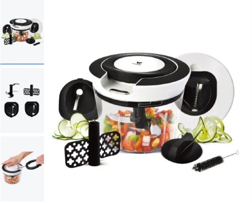 WR-7441 (в уп.12шт.) - Многофунк. измельчитель, ра [01103193] WR-7441 (в уп.12шт.) - Многофунк. измельчитель, размер: 14,8x11,8см./900мл, материал: пластик.