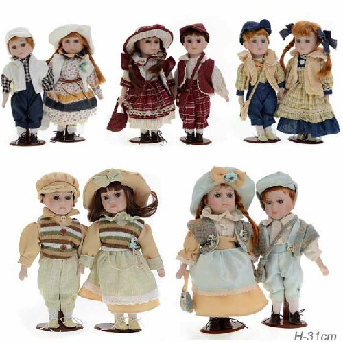 644613 (в уп.24шт.) - Кукла коллекционная, наб.2шт [01092716] 644613 (в уп.24шт.) - Кукла коллекционная, наб.2шт., H-31см. /1213/