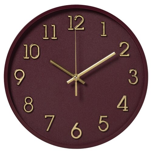 2831-007 (10) Часы настенные круг d=28см, открытая [01110383] 2831-007 (10) Часы настенные круг d=28см, открытая стрелка, корпус темно-вишневый, "Классика"