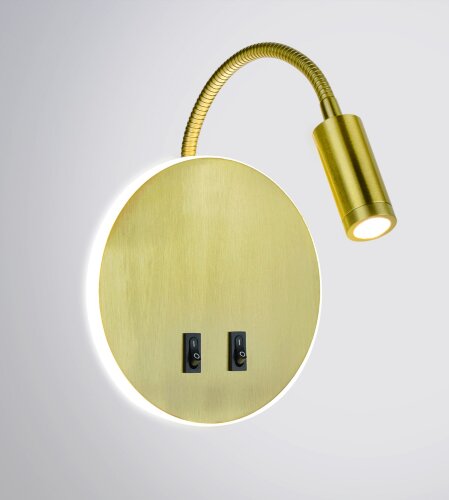 KL-RDL043 Brass Led 9+3W 4000K Размер: D14см (40) [01109464] KL-RDL043 Brass Led 9+3W 4000K Размер: D14см (40) светильник настенный