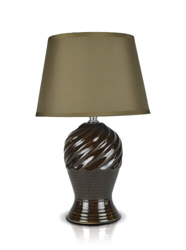 А-LE743 Brown+Brown абажур, размер: 230*230*360мм [01103435] А-LE743 Brown+Brown абажур, размер: 230*230*360мм (16) светильник настольный