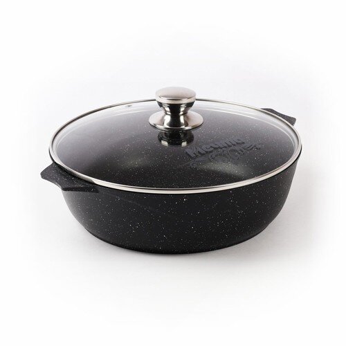 306476-РСВ (в уп.1шт.) - Жаровня с крышкой 5л. АП [01107453] 306476-РСВ (в уп.1шт.) - Жаровня с крышкой 5л. АП Гранит black арт.35802