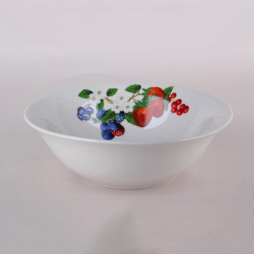 537386-РСВ (в уп.1шт.) - Салатник 950 мл / 20 см К [01110232] 537386-РСВ (в уп.1шт.) - Салатник 950 мл / 20 см Коралл Summer berries ZX2432-8B, материал: фарфор.
