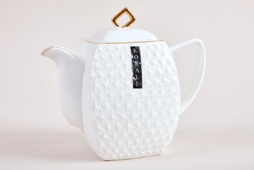 88722-РСВ (в уп.1шт.) - Чайник заварочный ф. квадр [01108298] 88722-РСВ (в уп.1шт.) - Чайник заварочный ф. квадр. 900мл. СS406618-A Снежная королева /з, материал: керамика.