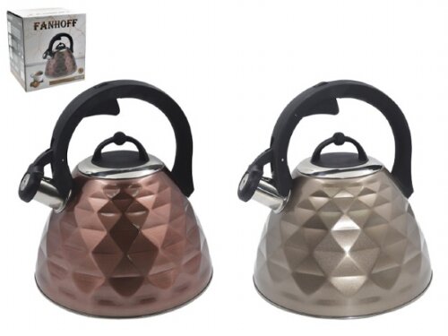 FH-69673 (в уп.6шт.) -  Чайник 3л, 2 цвета, 87342, [01106621] FH-69673 (в уп.6шт.) -  Чайник 3л, 2 цвета, 87342, материал: нерж.сталь, подходит для индукц.плит.