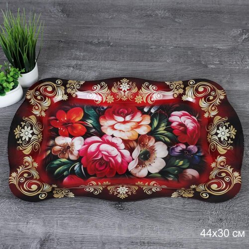 720467 (в уп.100шт.) - Поднос 44х30см, металл /720 [01105554] 720467 (в уп.100шт.) - Поднос 44х30см, металл /720-467/