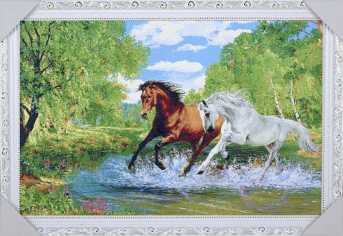 40*60 31Б Картина гобелен белая рамка [01111860] 40*60 31Б Картина гобелен белая рамка