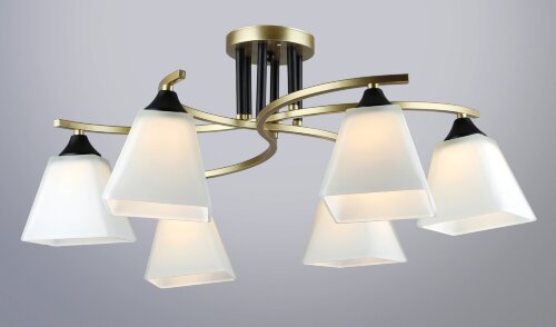 ВР-N5456/6 GD+BK D660*H285мм (4) светильник потоло [01107537] ВР-N5456/6 GD+BK D660*H285мм (4) светильник потолочный