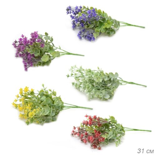 681109 (в уп.804шт.) - Цветок искусственный 31см. [01098339] 681109 (в уп.804шт.) - Цветок искусственный 31см. / NA55-30 /, материал: пластик.