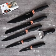 727927 (в уп.30наб.) - Набор кухонных ножей 6 пред [01106662]