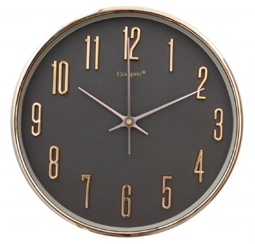 6942k Gray (в уп.10шт.) - Часы настенные WORLD. Ко [01105533] 6942k Gray (в уп.10шт.) - Часы настенные WORLD. Корпус выполнен из пластика. Циферблат закрыт стеклом с накладными цифрами. Механизм кварцевый плавного хода. Питание от батарейки АА (в комплект не входит). Размер модели: 330*330*45 мм.