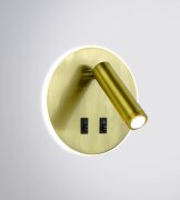 KL-RDL004R Brass Led 8+1W 4000K Размер: D15*H8,5см [01109451]