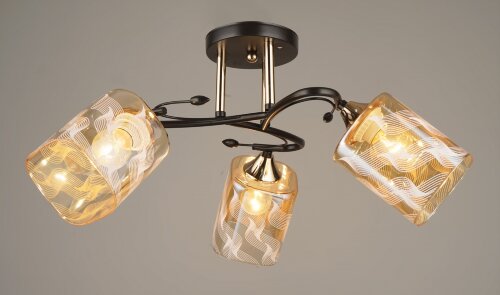 ВР-N4076/3 BK+FGD (6) светильник потолочный [01098753] ВР-N4076/3 BK+FGD (6) светильник потолочный