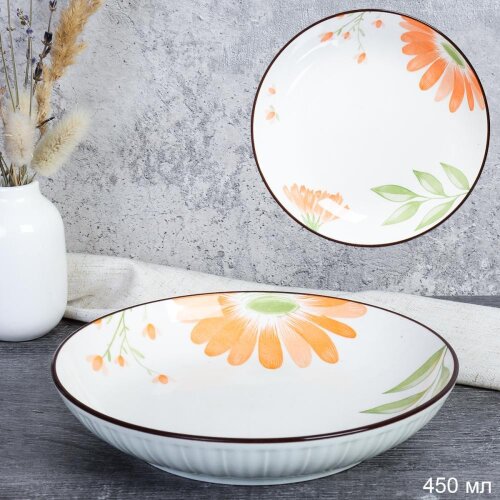 746142 (в уп.64шт.) - Блюдо глубокое 450мл. (18см. [01110675] 746142 (в уп.64шт.) - Блюдо глубокое 450мл. (18см.) / DS-401 /, материал: фарфор.