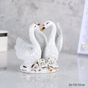 712164 (в уп.120шт.) - Статуэтка Лебеди 8х10х10см. [01109017]