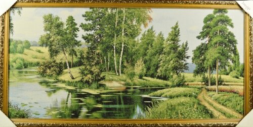 60*120 14 &quot;Запруда&quot; Картина гобелен [01084803] 60*120 14 "Запруда" Картина гобелен