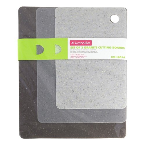 429423-РСВ (в уп.1наб.) - Набор разделочных досок [01107460] 429423-РСВ (в уп.1наб.) - Набор разделочных досок 3шт. (38х29*0,15см, 33,5х24х0,15см, 29х19х0,15см.) (10074), материал: ПВХ.