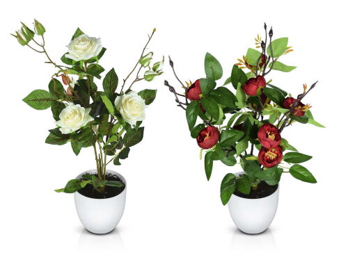 Букет Розочки, размер: высота 50/35см, ширина 20/3 [01092697] Букет Розочки, размер: высота 50/35см, ширина 20/30см., материал: пластик. РУЧНАЯ РАБОТА