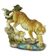 HS020220 (4) - Фигурка "Тигрица с тигрятами" 11", [01030402]