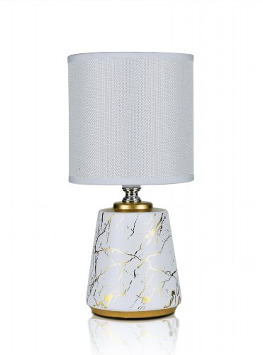 В-HS8294 white+white shade, размер: 130*130*270мм [01100304] В-HS8294 white+white shade, размер: 130*130*270мм (24) светильник настольный