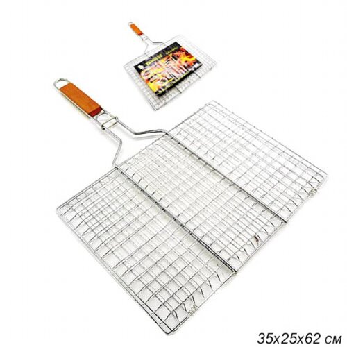 643337 (в уп.24шт.) - Решетка для барбекю 35х25х62 [01094201] 643337 (в уп.24шт.) - Решетка для барбекю 35х25х62см. /5811/ плоская