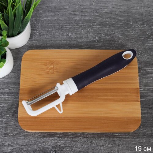 698518 (в уп.240шт.) - Овощечистка вертикальная 19 [01111217] 698518 (в уп.240шт.) - Овощечистка вертикальная 19см. / U-330 /, материал: металл, пластик.