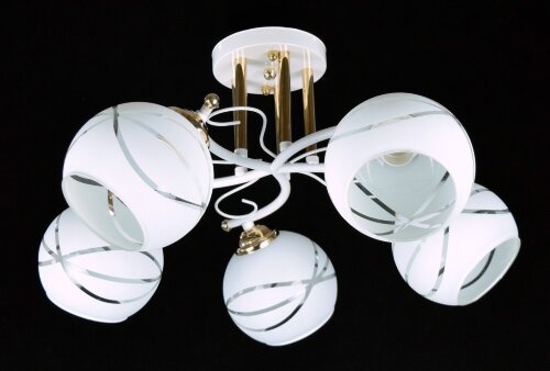 С-YX8617/5 WT+GD (4) АКЦИЯ светильник потолочный [01095865] С-YX8617/5 WT+GD (4) АКЦИЯ светильник потолочный