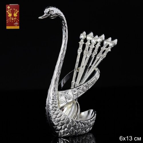 686457 (в уп.100наб.) - Ложки в наборе 7 предметов [01101299] 686457 (в уп.100наб.) - Ложки в наборе 7 предметов / 228-10 -Silver /, размер: 6х13см.