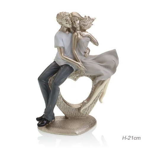 656799 (в уп.24шт.) - Статуэтка Влюбленные 21см. / [01105210] 656799 (в уп.24шт.) - Статуэтка Влюбленные 21см. /FM18181/, материал: полимер.