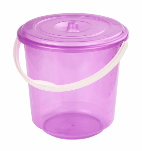 1213М (в уп.10шт.) - Ведро 10л. с крышкой "Хозяюшк [01044566] 1213М (в уп.10шт.) - Ведро 10л. с крышкой "Хозяюшка", размер: 280х280х275мм.