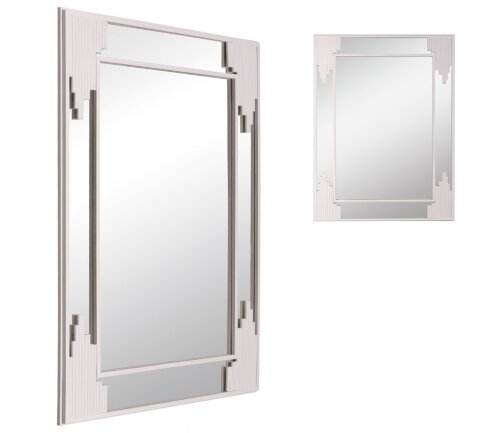 8061-Z2 (1) Зеркало интерьерное настенное в прямоу [01107592] 8061-Z2 (1) Зеркало интерьерное настенное в прямоугольном корпусе из металла 80,5х61 см, белый Рубин