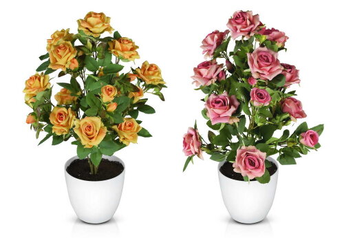 Цветочная композиция Роза, высота 65 см., ширина 3 [01101058] Цветочная композиция Роза, высота 65 см., ширина 30 см., материал: пластик РУЧНАЯ РАБОТА