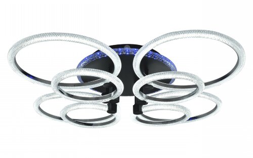 Х20548/4+4+1 BK+CR подсветка RGB LED 150W 3000K-40 [01103152] Х20548/4+4+1 BK+CR подсветка RGB LED 150W 3000K-4000K-6000K диммер (5) светильник потолочный