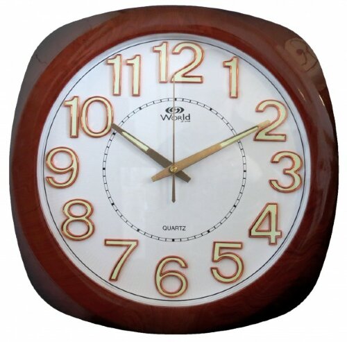 2535-R ZY (в уп.10шт.) - Часы настенные WORLD,cвет [01090343] 2535-R ZY (в уп.10шт.) - Часы настенные WORLD,cветонакопительные накладные цифры- светятся в темноте, кварцевый механизм плавного хода, размер: 380*380*45 мм, материал: пластик, стекло.