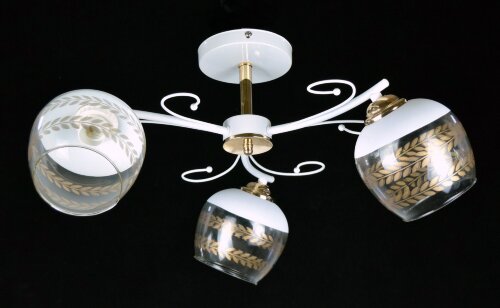 С-YX8609/3 WT+GD (4) АКЦИЯ светильник потолочный [01095867] С-YX8609/3 WT+GD (4) АКЦИЯ светильник потолочный