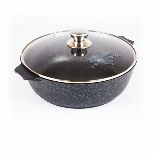 361249-РСВ (в уп.1шт.) - Жаровня с крышкой 6л. АП [01107454] 361249-РСВ (в уп.1шт.) - Жаровня с крышкой 6л. АП Гранит star арт.36803