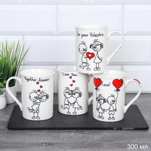 644395 (в уп.72шт.) - Кружка 350мл. Любовь/ Z5052 [01108315] 644395 (в уп.72шт.) - Кружка 350мл. Любовь/ Z5052 /, материал: керамика.