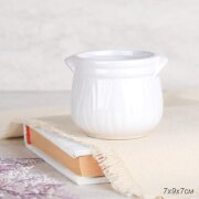 672281 (в уп.12/120шт.) - Кашпо 9х7см. / 202W / бе [01108062]