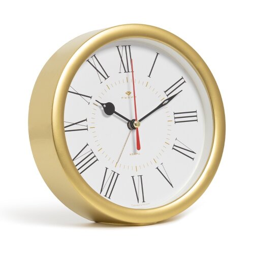 В4-061 (20) Будильник кварц d=15см, корпус золотой [01110970] В4-061 (20) Будильник кварц d=15см, корпус золотой "Классика", Рубин